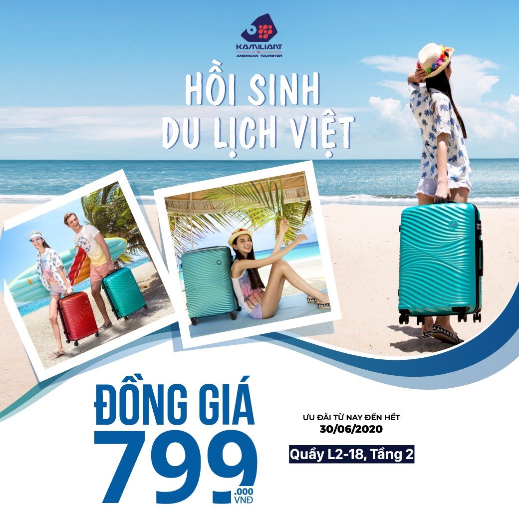 Samsonite - Hồi Sinh Du Lịch Việt - Vali hàng hiệu, Giá chỉ 𝟳𝟵𝟵.𝟬𝟬𝟬đ