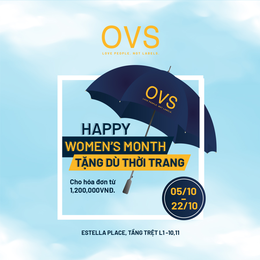 HAPPY WOMEN’S MONTH - GIFTING OVS FASHION UMBRELLA TO OUR PRETTY CUSTOMERS