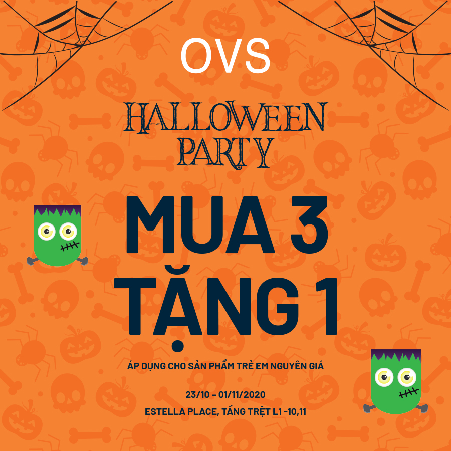 OVS HALLOWEEN PARTY - BUY 3 GET 1 FREE KID ITEMS