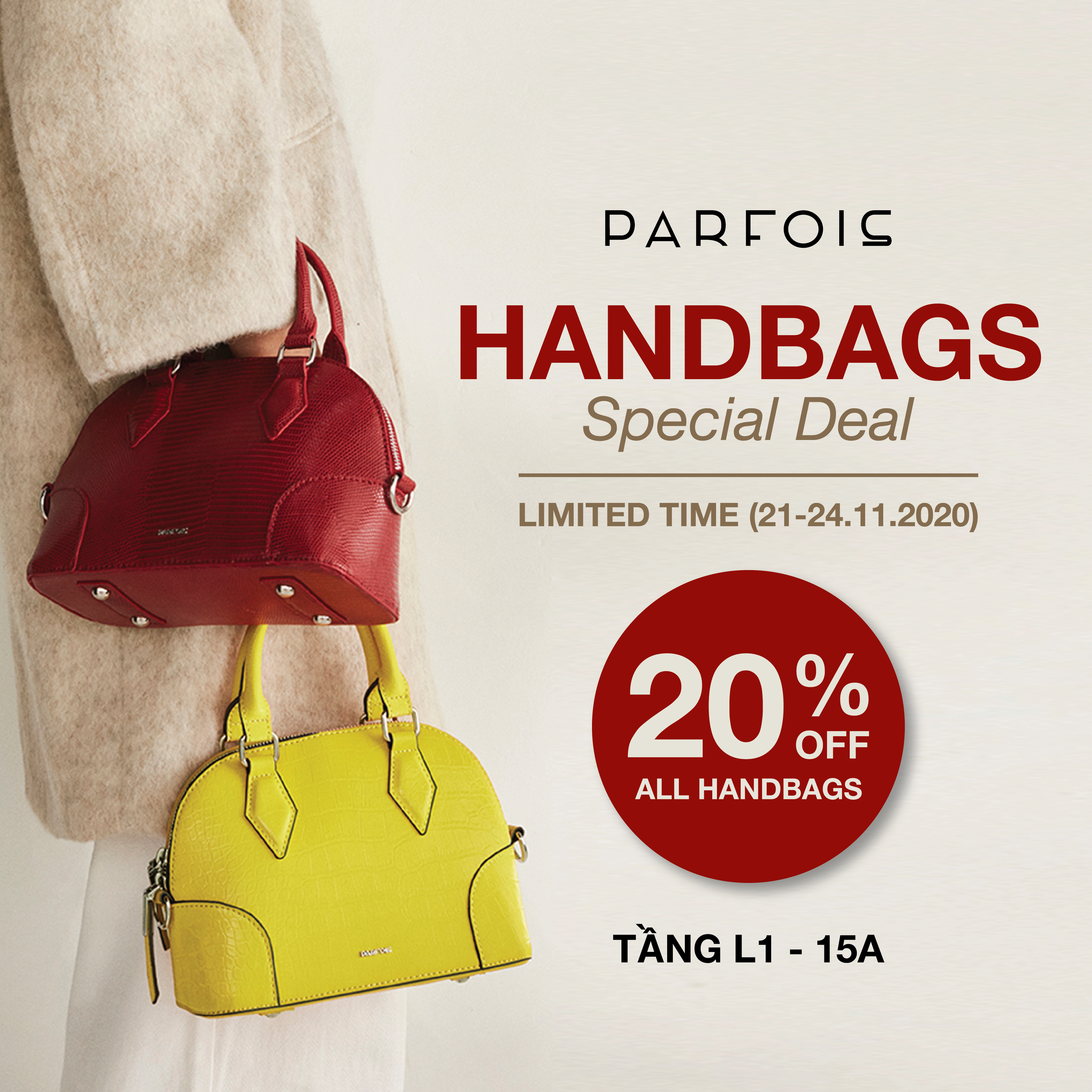 PARFOIS HANDBAG SPECIAL DEAL