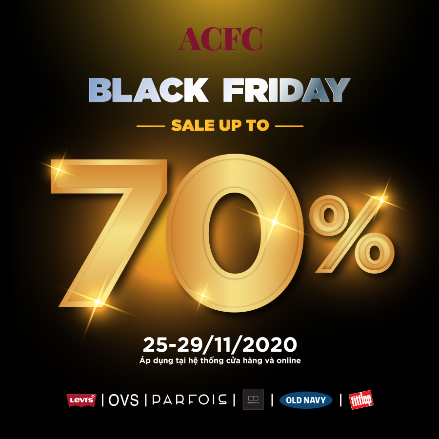 BLACK FRIDAY ACFC BRANDS SALE UP TO 70%