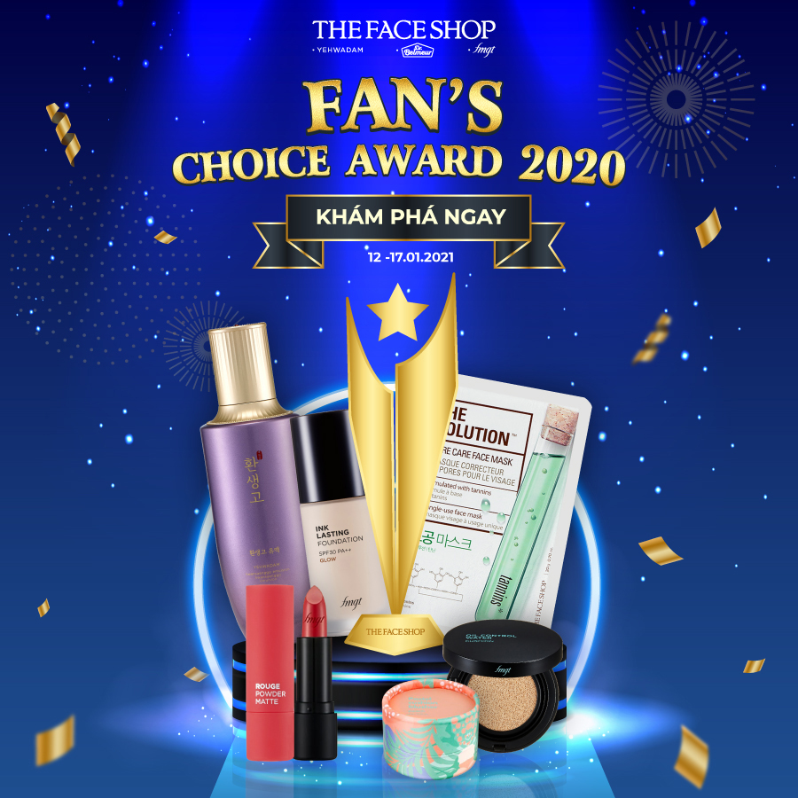 TOP HIT THE FACE SHOP FAN'S CHOICE AWARDS 2020