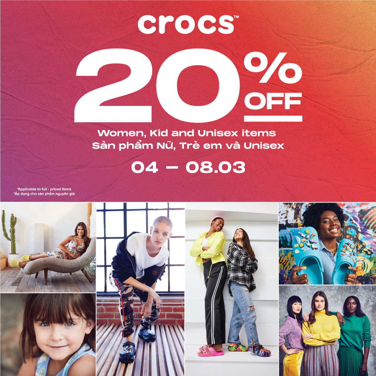 HAPPY WOMEN'S DAY WITH CROCS ♥️