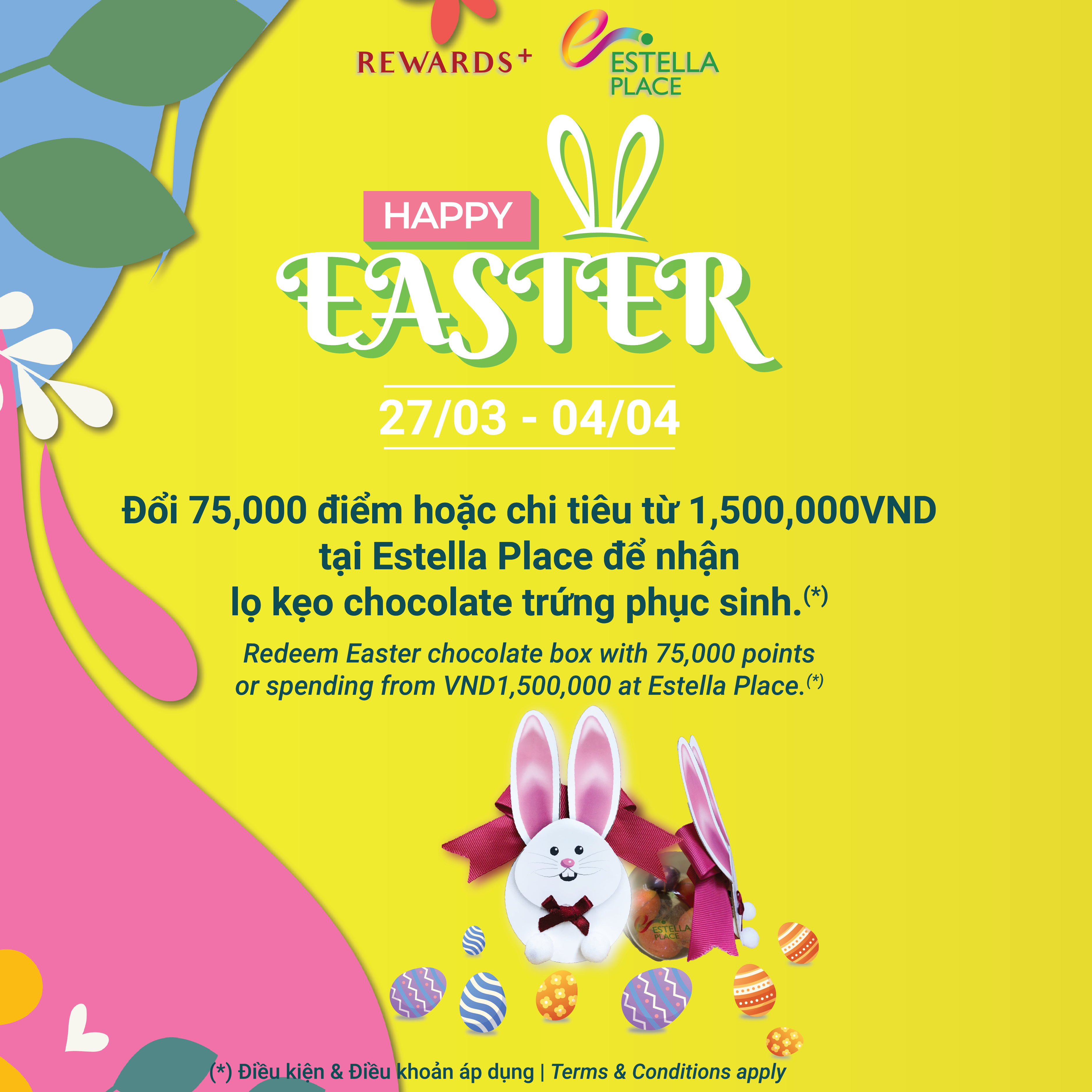 HAPPY EASTER – ĐỔI QUÀ CHOCOLATE TRỨNG PHỤC SINH XINH XẮN