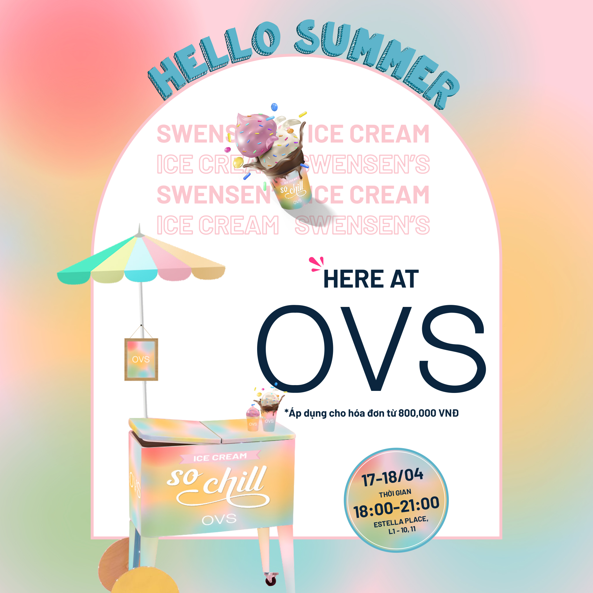 🍨 "SO CHILL" SUMMER - GET 1 SCOOP CREAM FOR BILL 800,000 VND AND PROVIDE ANY CHILDREN