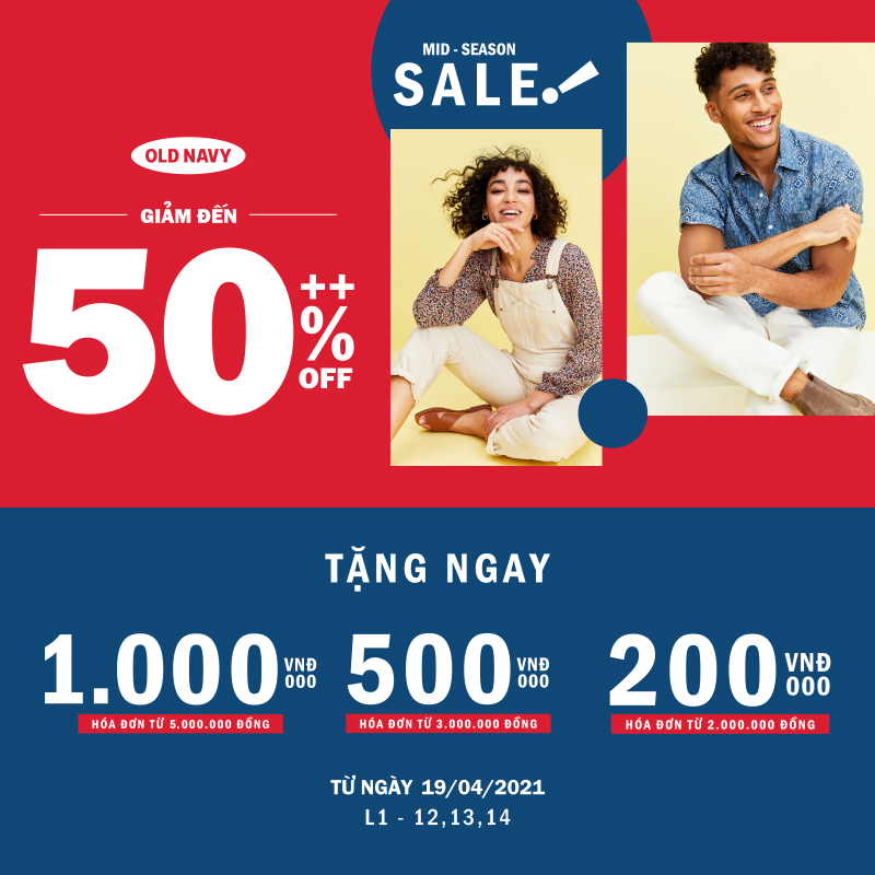 😍 OLD NAVY MID SEASON SALE HOÀN TIỀN HẤP DẪN