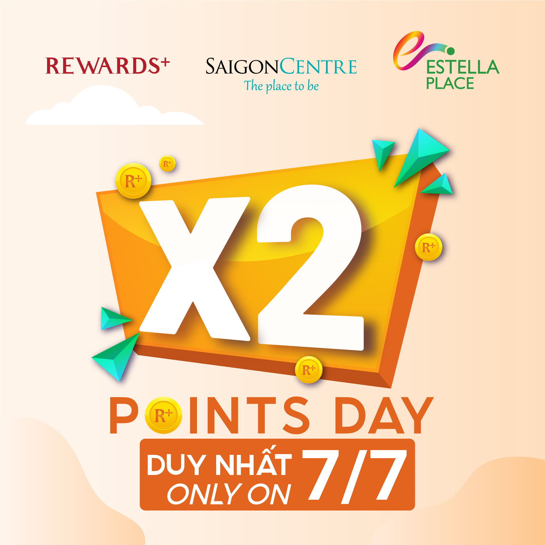 [07.07] REWARD POINTS DOUBLE FOR ALL SHOPPING RECEIPT