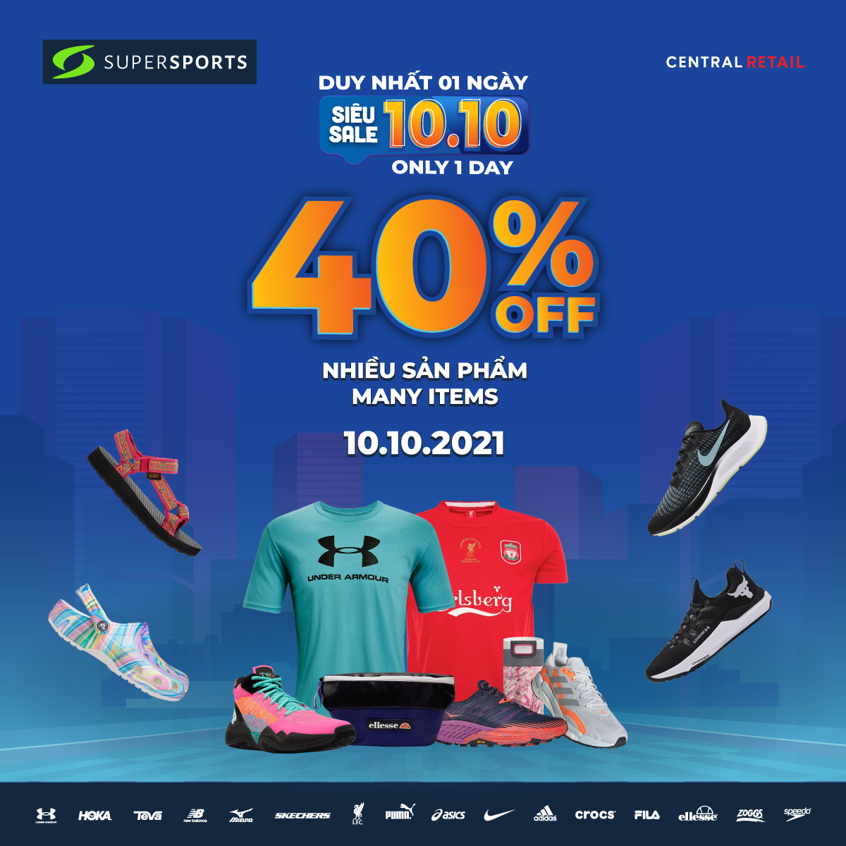 ⚡️SUPER SALE 10.10 - DISCOUNT 40% MANY ITEMS AT SUPERSPORTS