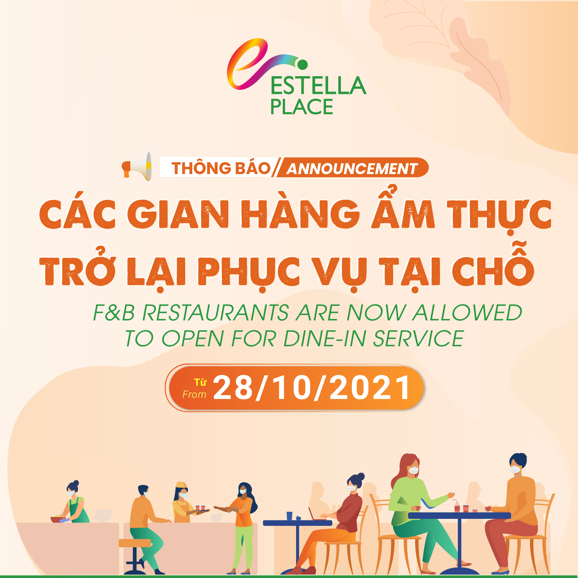 CÁC GIAN HÀNG ẨM THỰC TRỞ LẠI PHỤC VỤ TẠI CHỖ