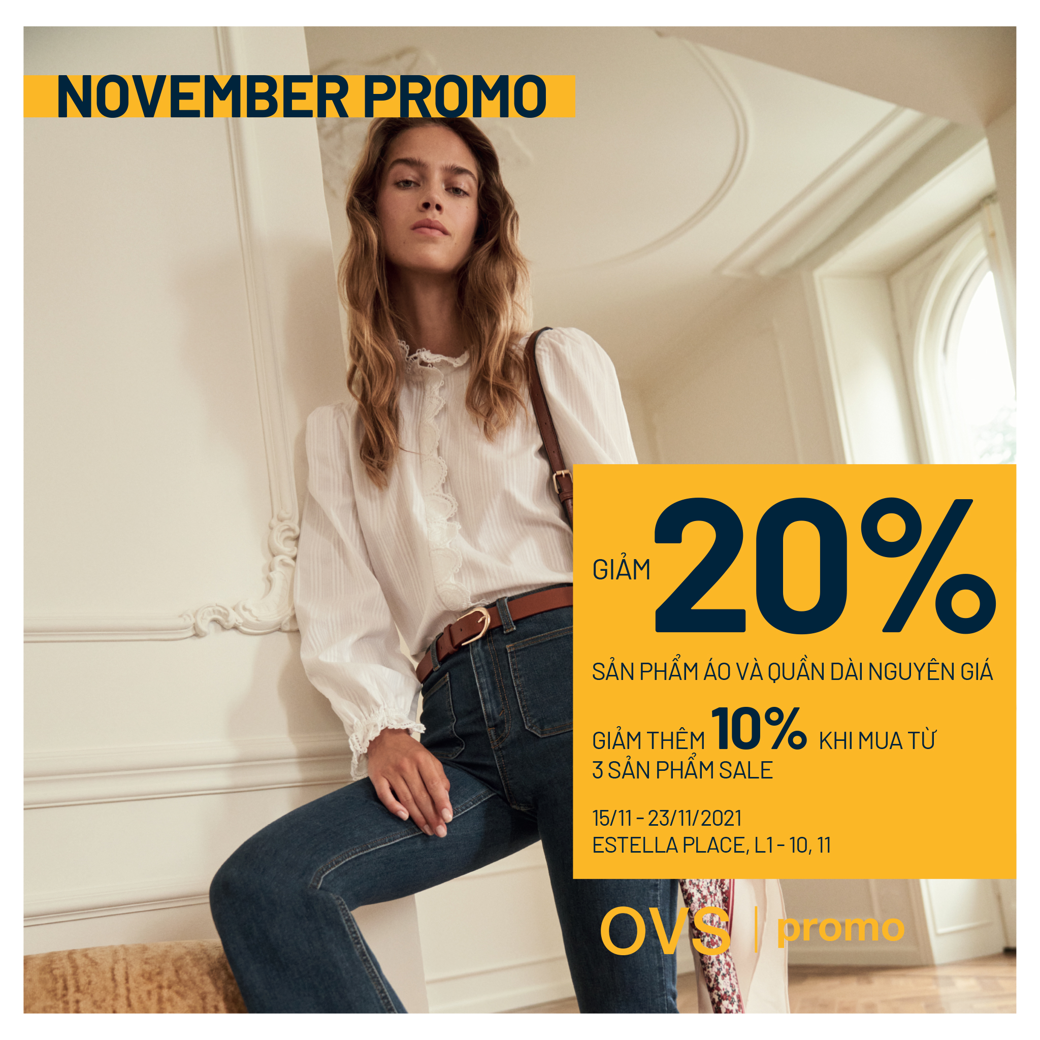 🔥 NOVEMBER PROMO - GIẢM 20% CHO SẢN PHẨM ÁO VÀ QUẦN DÀI