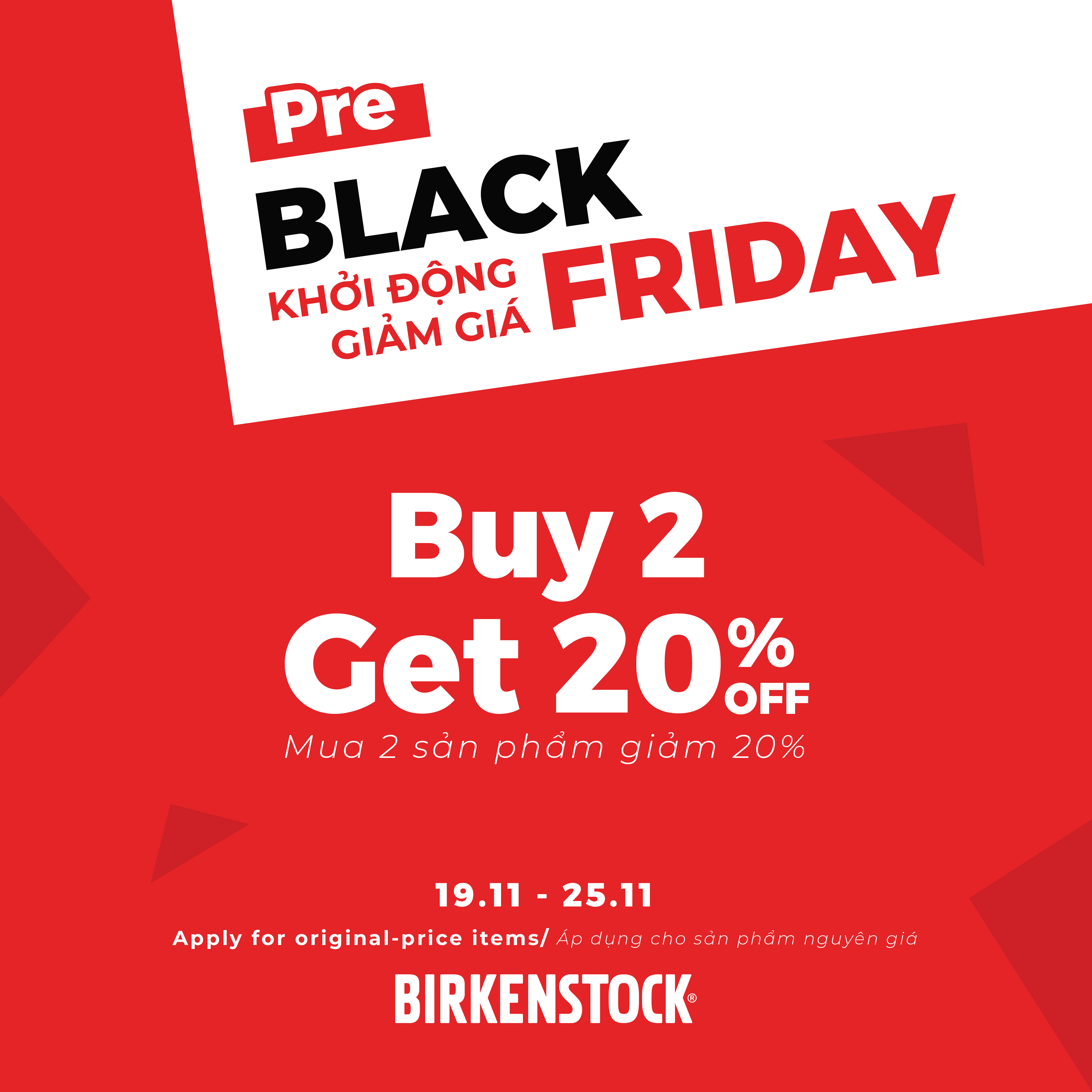 PRE BLACK FRIDAY | KHỞI ĐỘNG GIẢM GIÁ