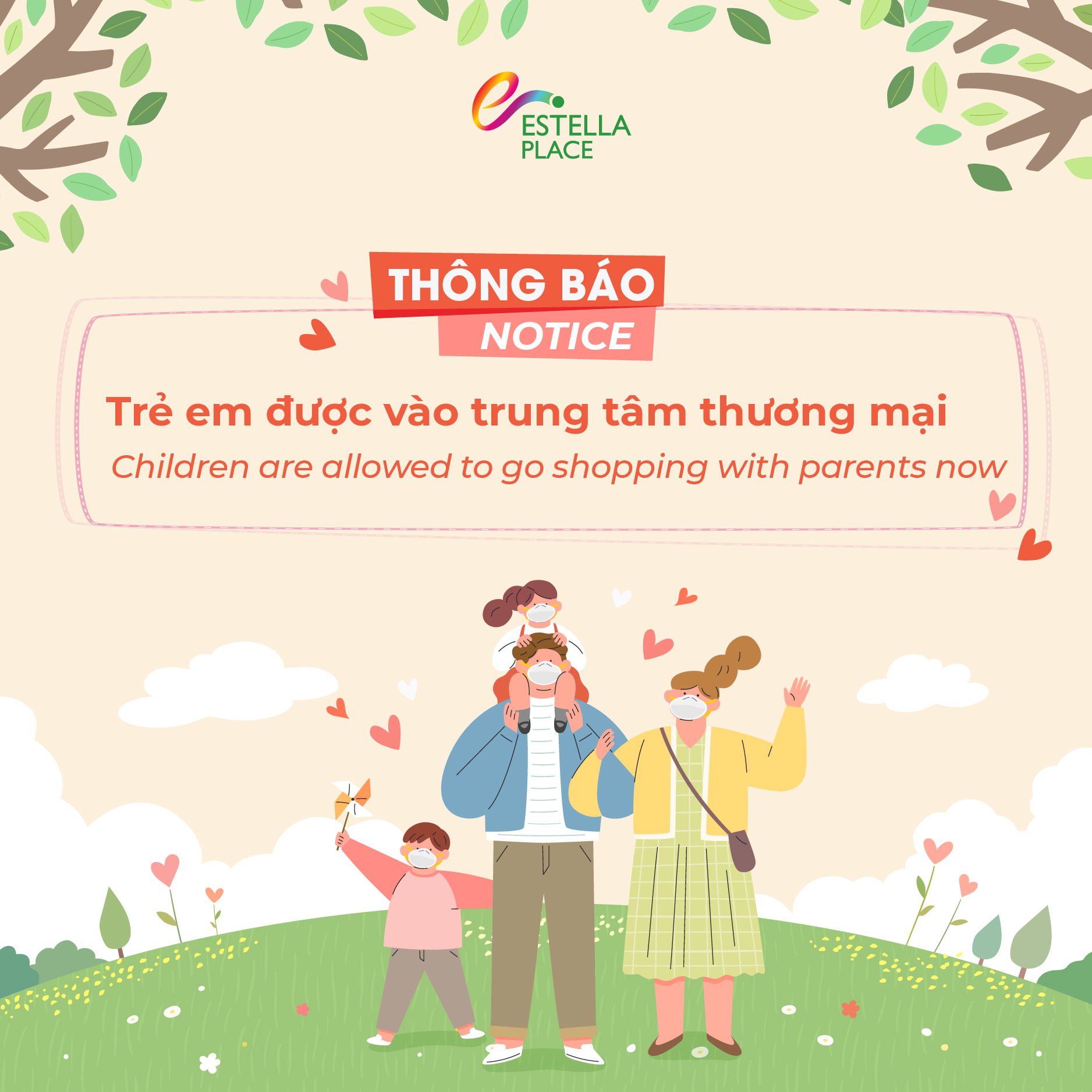 ESTELLA PLACE CHÀO ĐÓN CÁC BÉ ĐẾN CHƠI