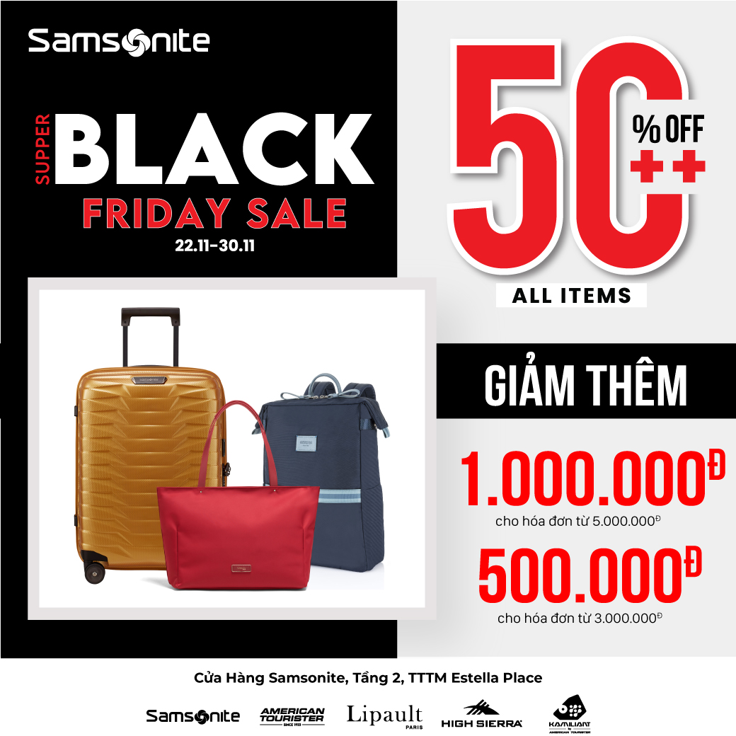 [House Of Samsonite] SUPER BLACK FRIDAY 🔥