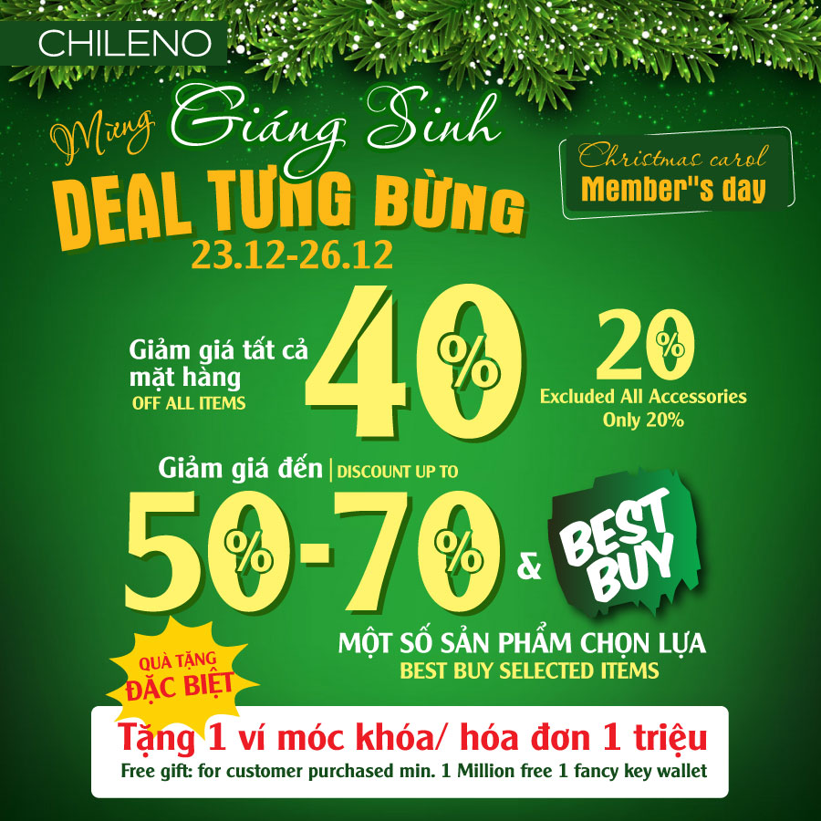 Mừng giáng sinh - Deal tưng bừng