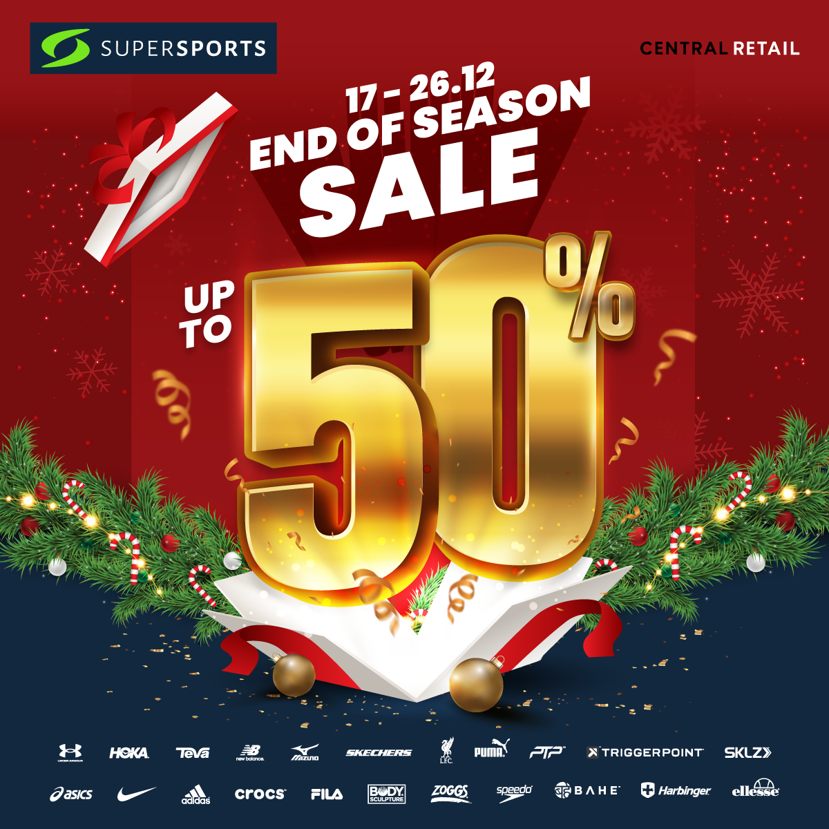 SUPERSPORTS SALE BÙNG NỔ CUỐI NĂM: GIẢM ĐẾN 50% NHIỀU SẢN PHẨM HOT