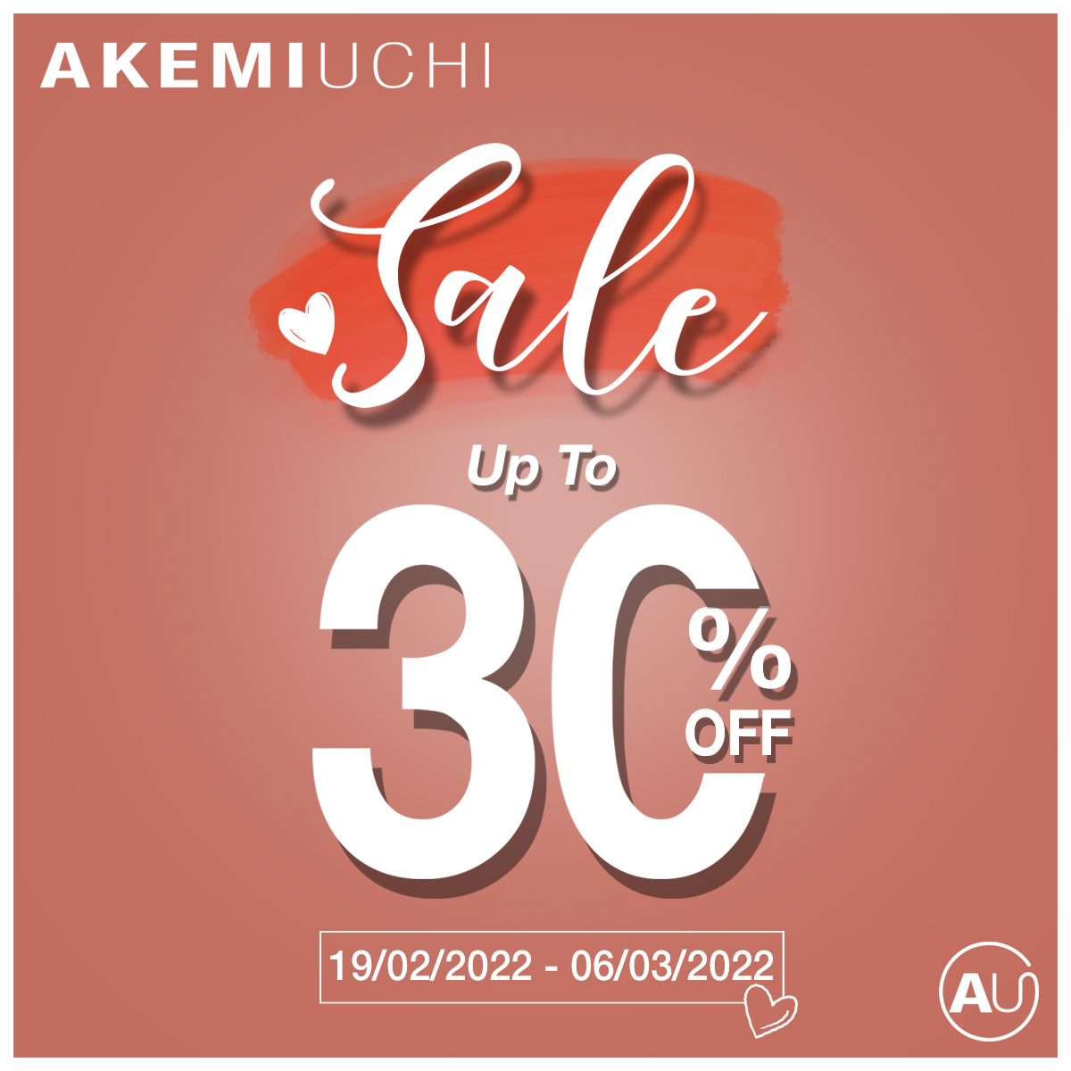 AKEMI UCHI GIẢM ĐẾN 30%