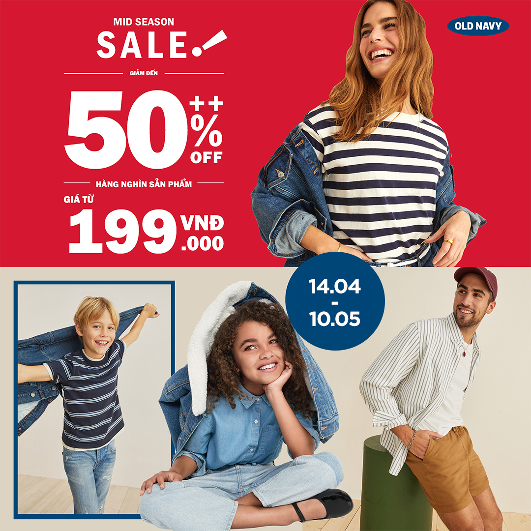 OLD NAVY – MID SEASON SALE