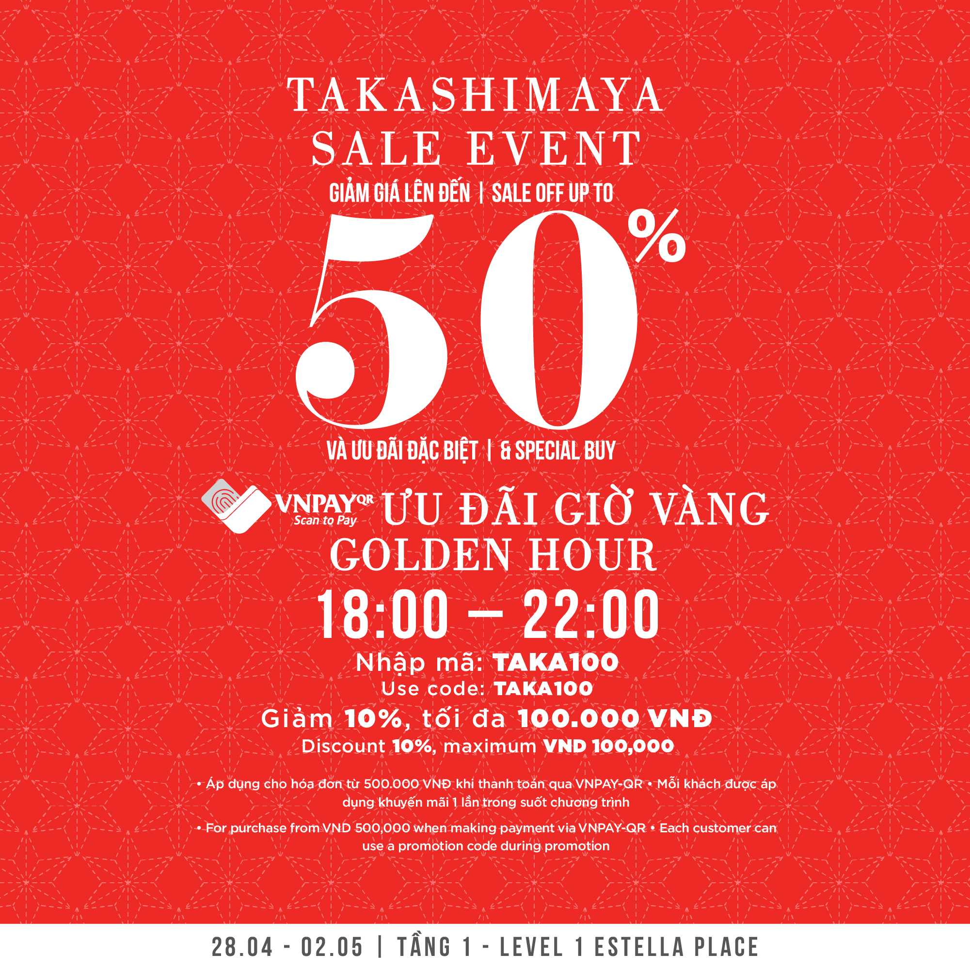 TAKASHIMAYA SALE EVENT