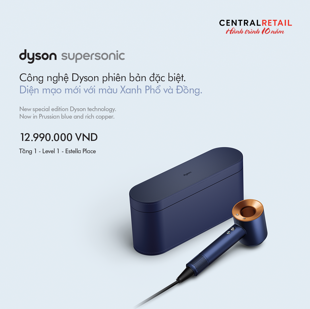 MÁY SẤY DYSON SUPERSONIC PHIÊN BẢN MÀU XANH PHỔ VÀ ĐỒNG⚡⚡⚡