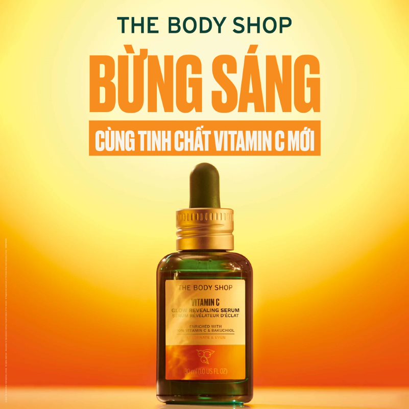 🌟🌟🌟SẴN SÀNG TỎA SÁNG CÙNG TINH CHẤT VITAMIN C MỚI TẠI THE BODY SHOP