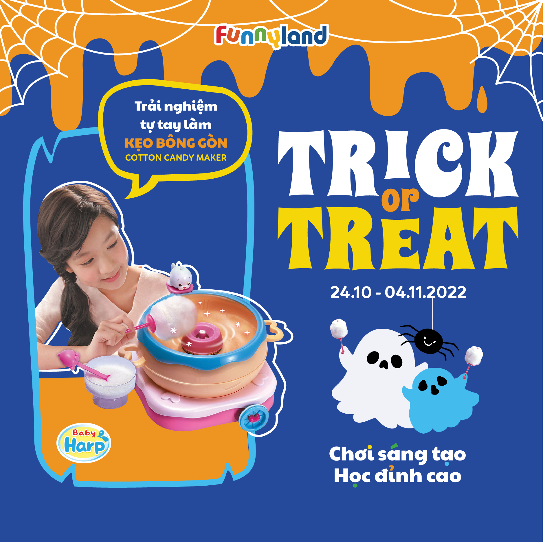 🎃HAPPY HALLOWEEN – TRICK or TREAT with Cotton Candy Maker