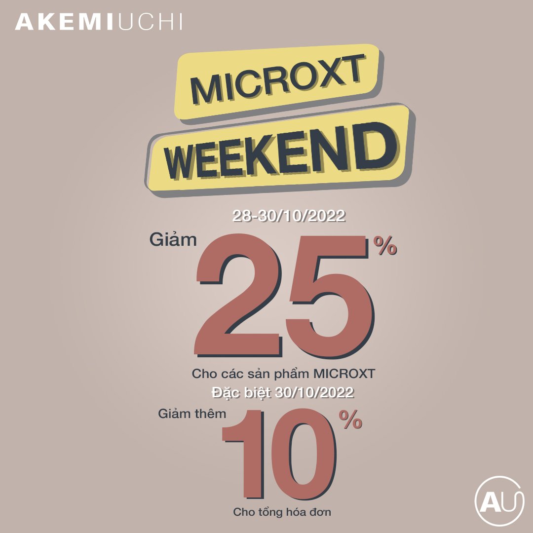 🤩MICROXT WEEKEND –PRICE FROM 375.000VND🤩