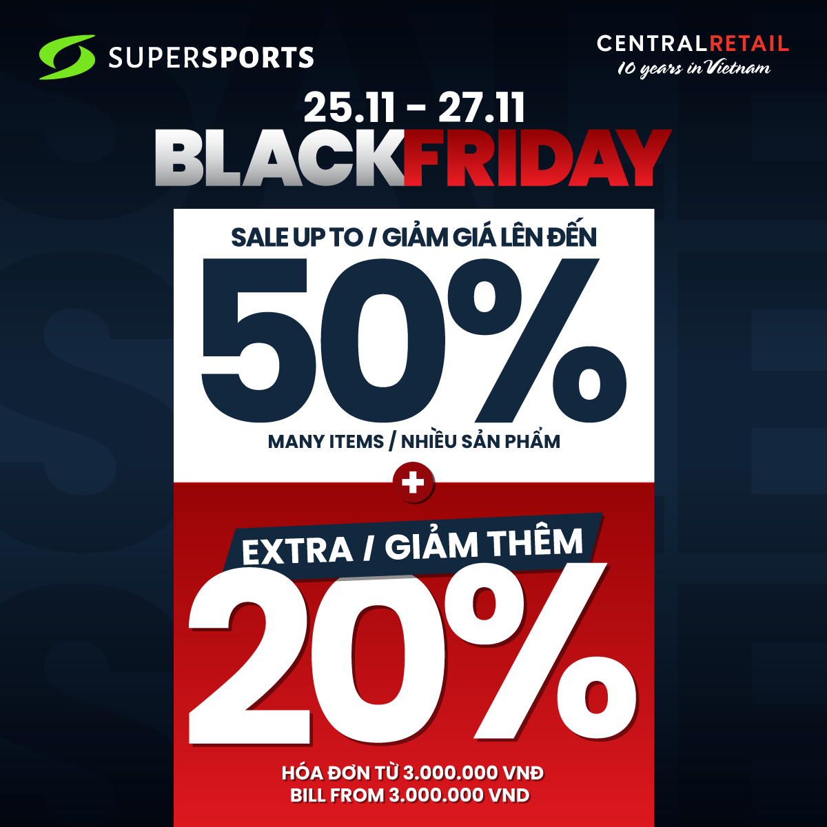 BLACK FRIDAY HOÀNH TRÁNG, ƯU ĐÃI KHÔNG GIỚI HẠN