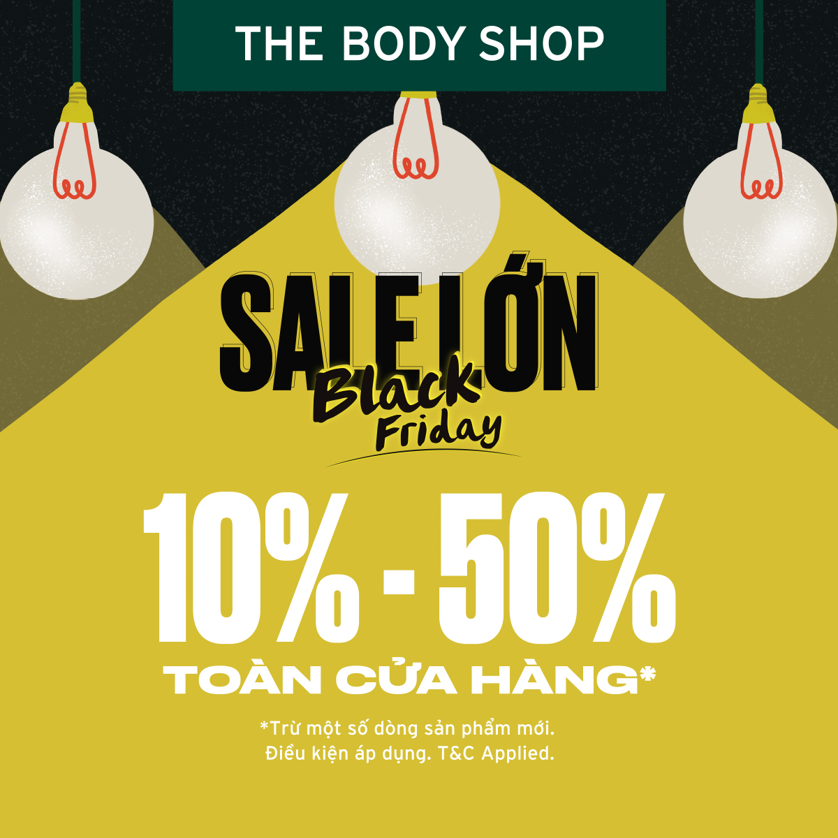 🔥THE BODY SHOP – THỨ SÁU ĐEN TỐI – GIẢM ĐẾN 50%🔥