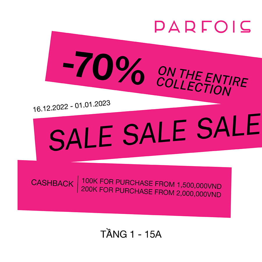 🔥 PARFOIS END OF SEASON SALE UP TO 70% 🔥