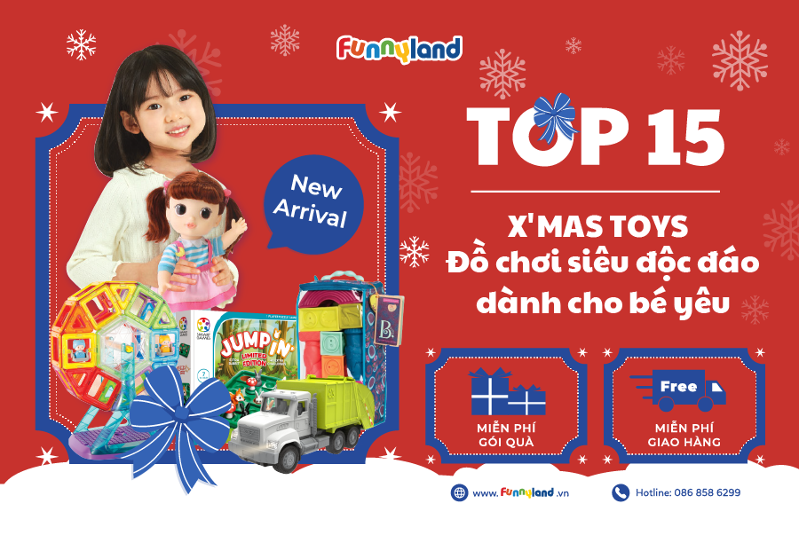 🎁🎄HOT HOT🔔LỘ DIỆN TOP 15 QUÀ X'MAS SIÊU ĐỘC ĐÁO TẠI FUNNYLAND MÀ BÉ LUÔN MƠ ƯỚC🎁🎄😍