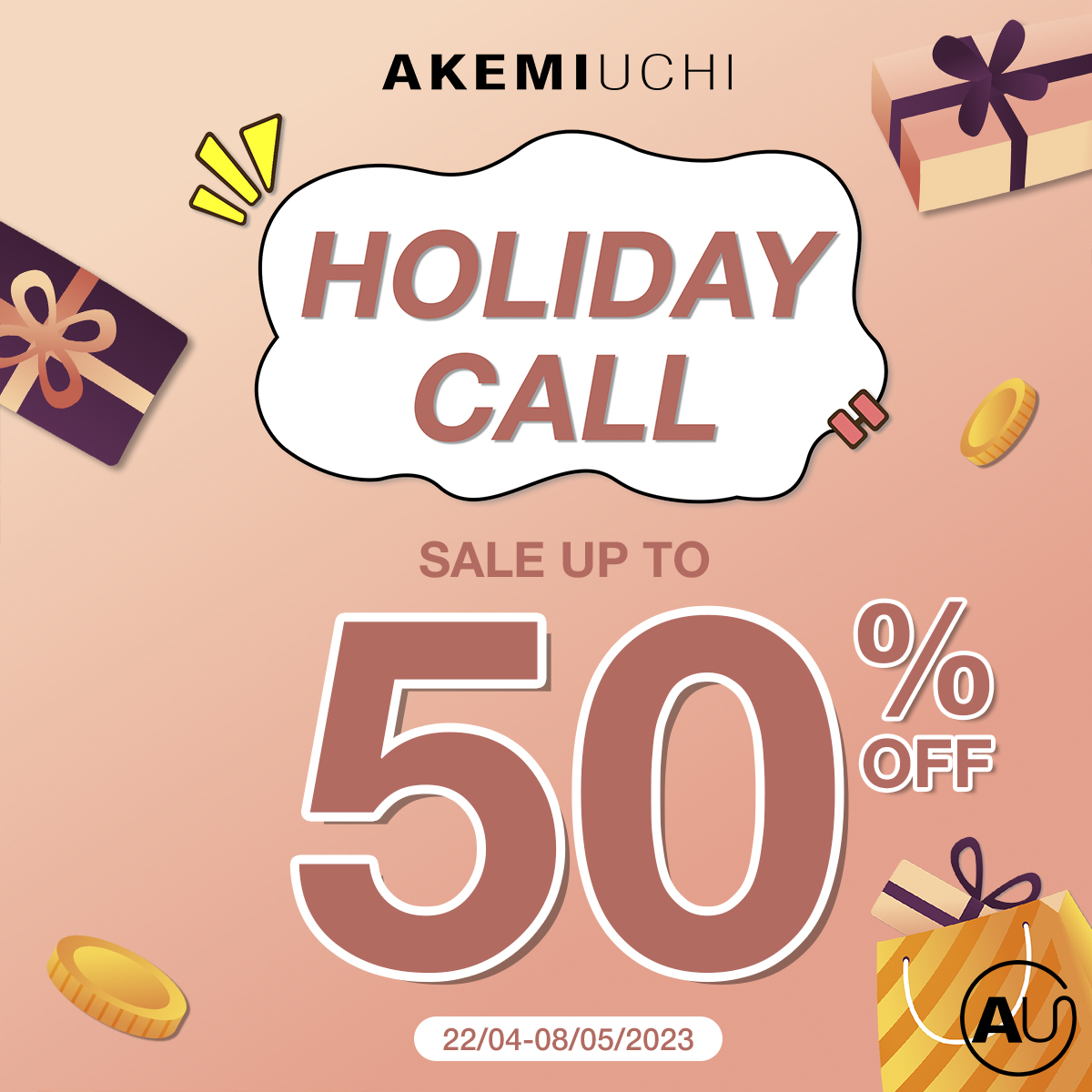 📣📣📣HOLIDAY CALL – ƯU ĐÃI ĐẾN 50%, HOÀN TIỀN ĐẾN 600.000Đ