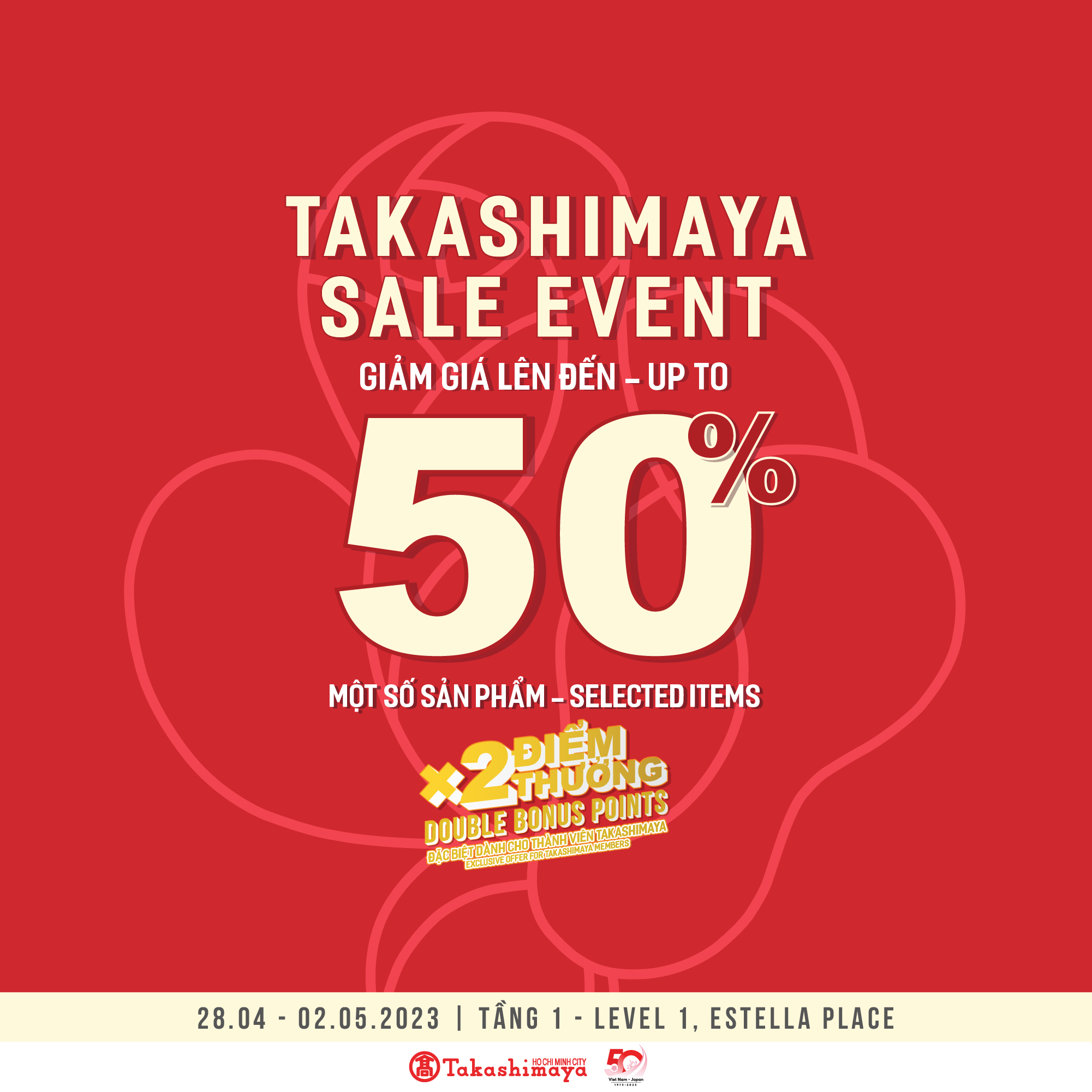 🔥🔥TAKASHIMAYA SALE EVENT AT ESTELLA PLACE