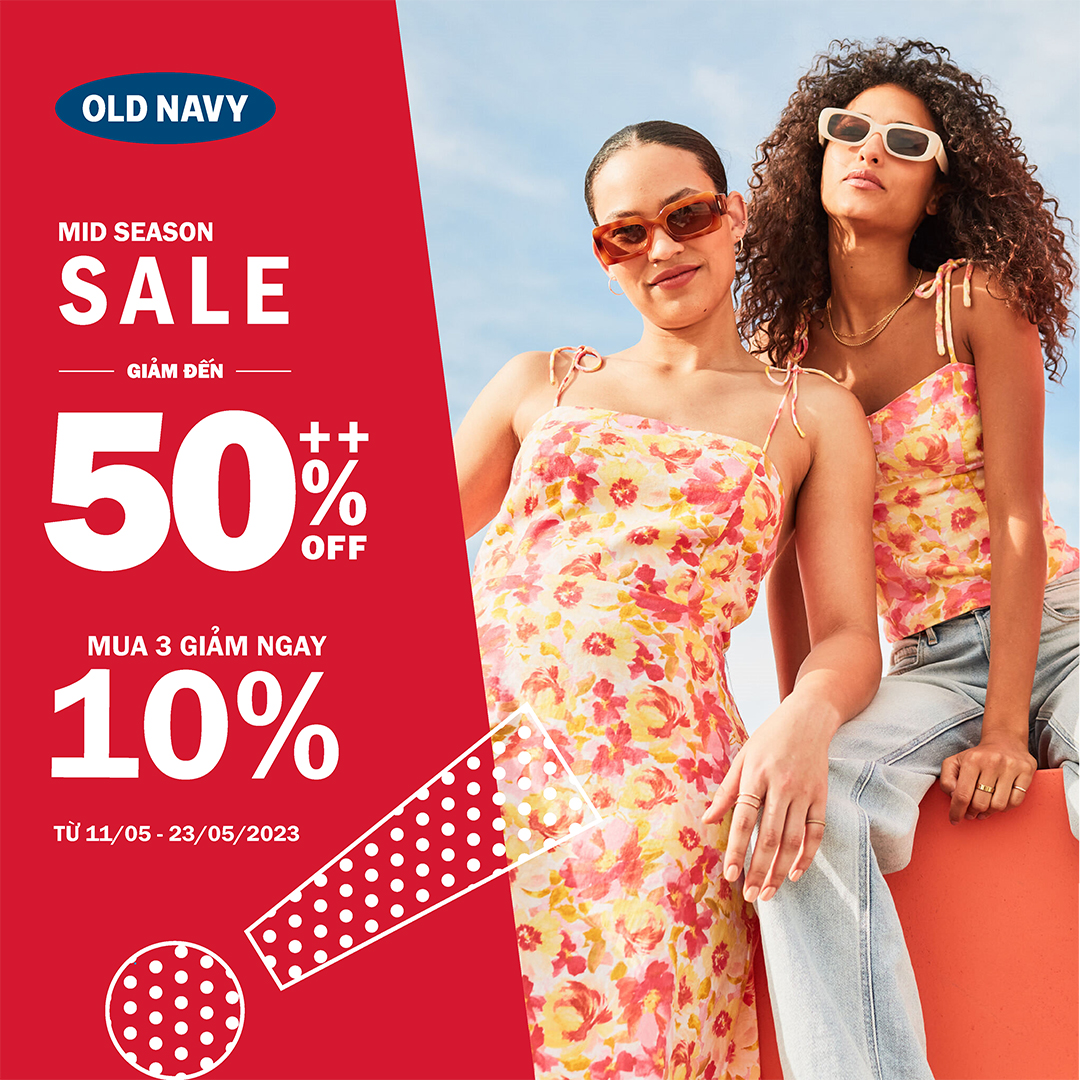 MID-SEASON SALE - ENJOY OLD NAVY HOT SUMMER SALE