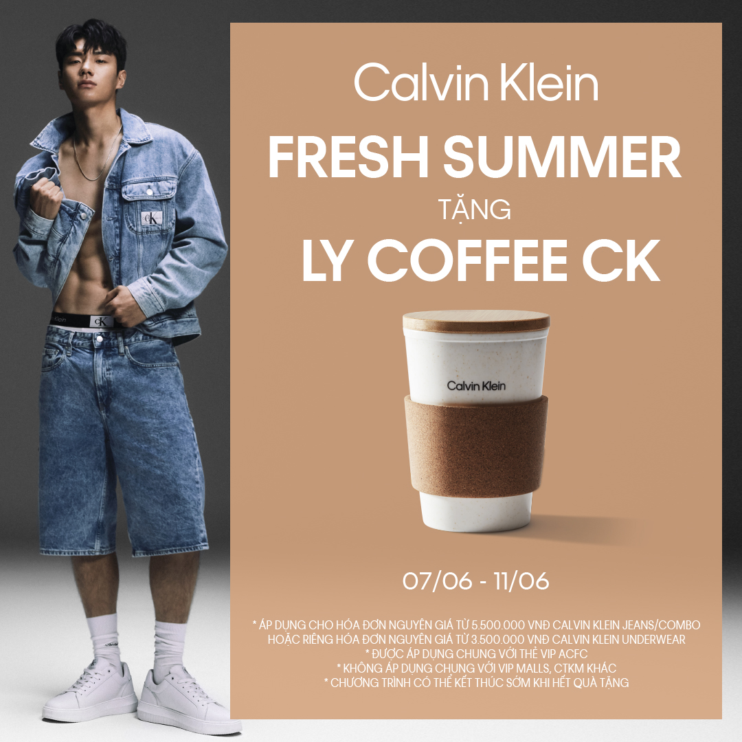 ☀CALVIN KLEIN FRESH SUMMER☀ - QUÀ TẶNG LY COFFEE CK