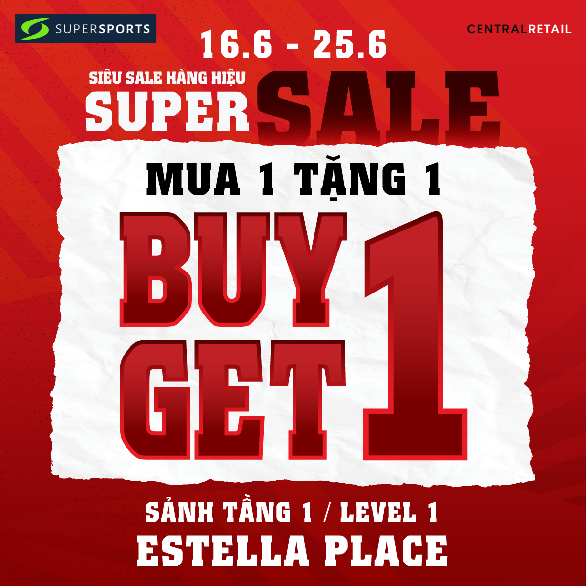 IT’S SHOWTIME – SUPER SALE AT SUPERSPORTS ESTELLA PLACE!!!