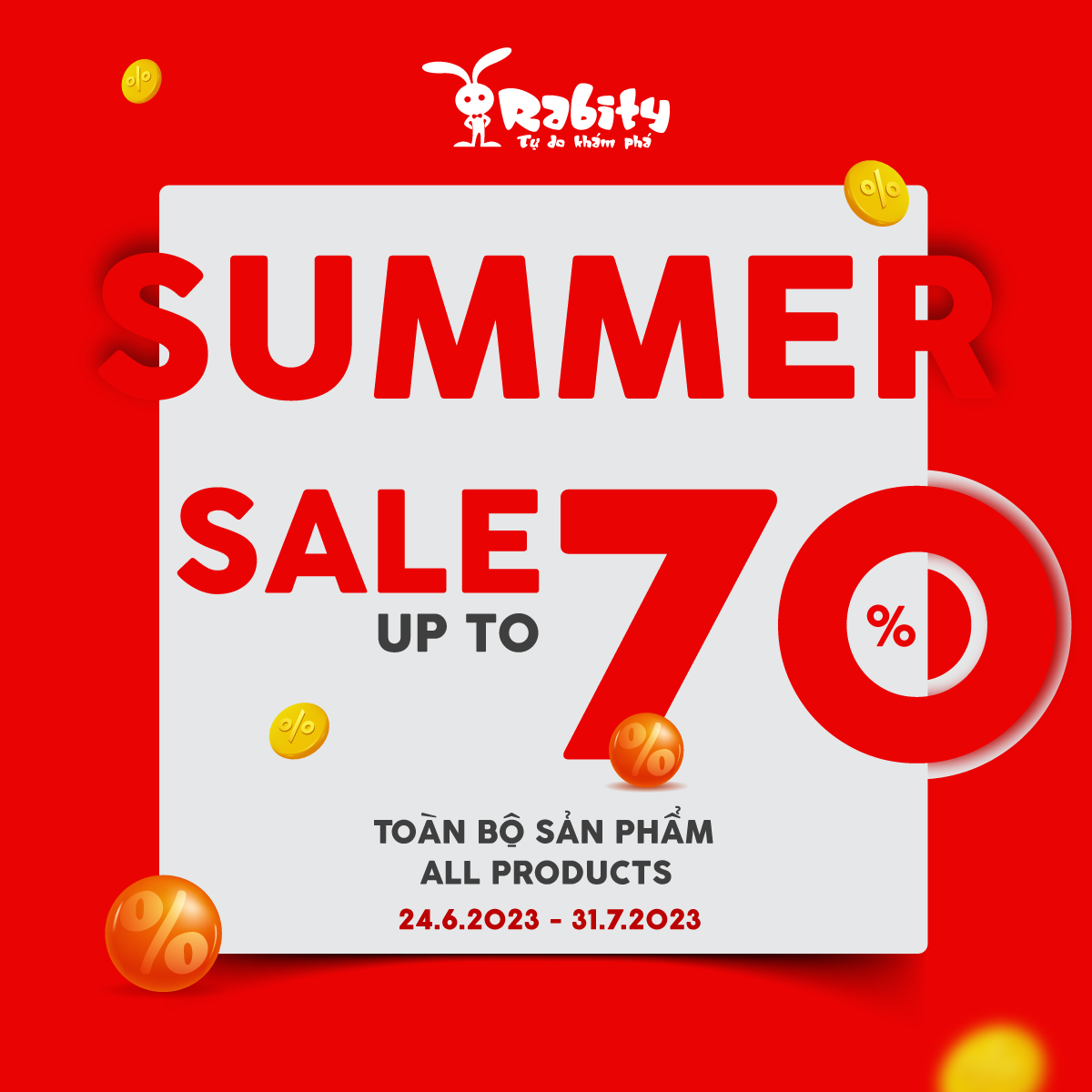 SUMMER SALE: UP TO 70% TOÀN BỘ SẢN PHẨM TẠI RABITY ESTELLA