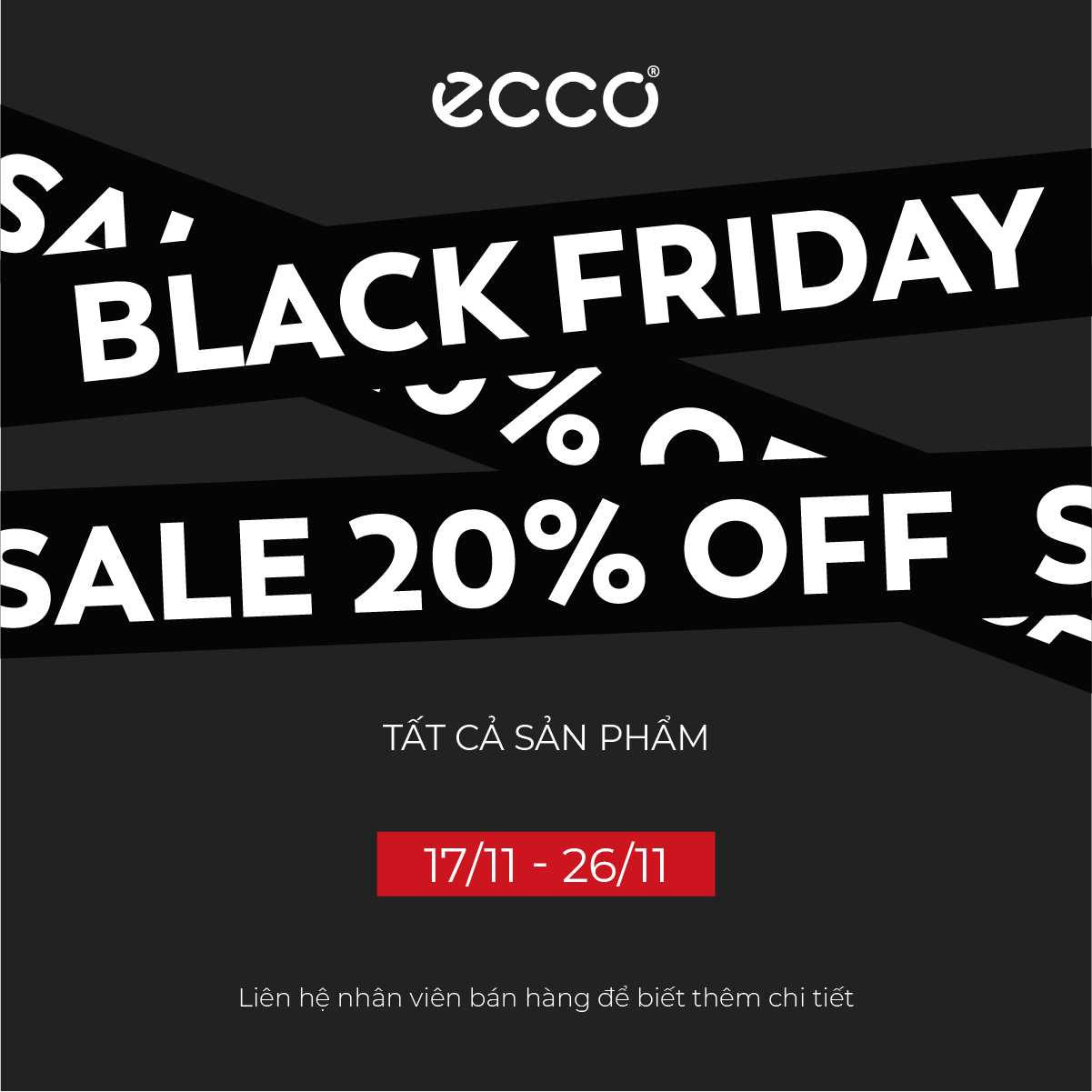 ECCO BLACK FRIDAY IS COMING - SALE 20% ALL ITEMS