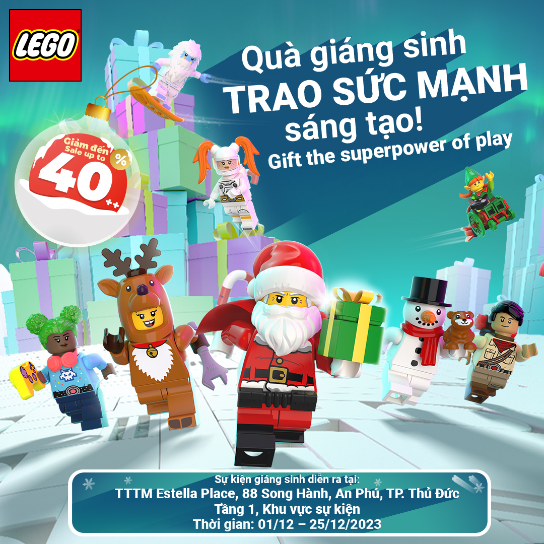 [LEGO x TTTM ESTELLA PLACE] VUI GIÁNG SINH, CHƠI HẾT MÌNH TẠI XỨ SỞ LEGO 🎉🎉