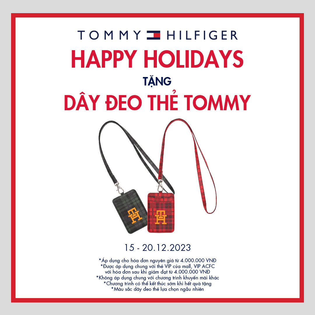 TOMMY HILFIGER | HAPPY HOLIDAYS - TẶNG DÂY ĐEO THẺ TOMMY