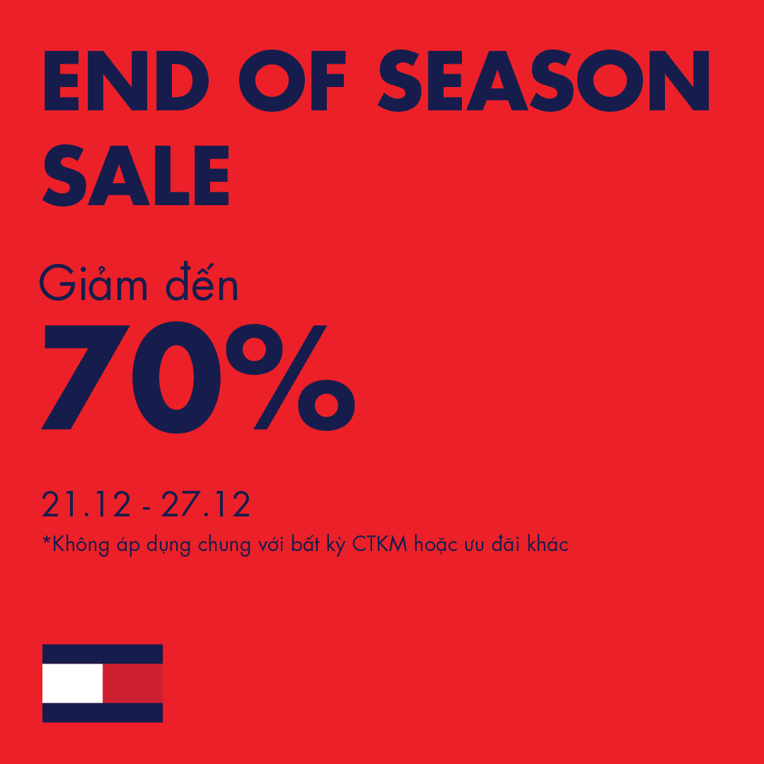 TOMMY HILFIGER - END OF SEASON SALE - UP TO 70%