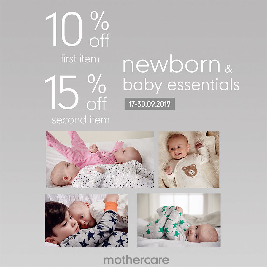 HOT DEAL - CLOTHING FOR NEWBORN & BABY ESSENTIALS AT MOTHERCARE ESTELLA PLACE