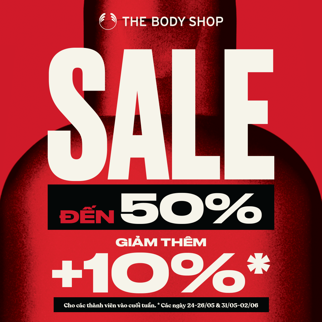 HALF THE PRICE, ALL THE JOY WITH THE BIGGEST SALE SEASON FROM THE BODY SHOP!!!