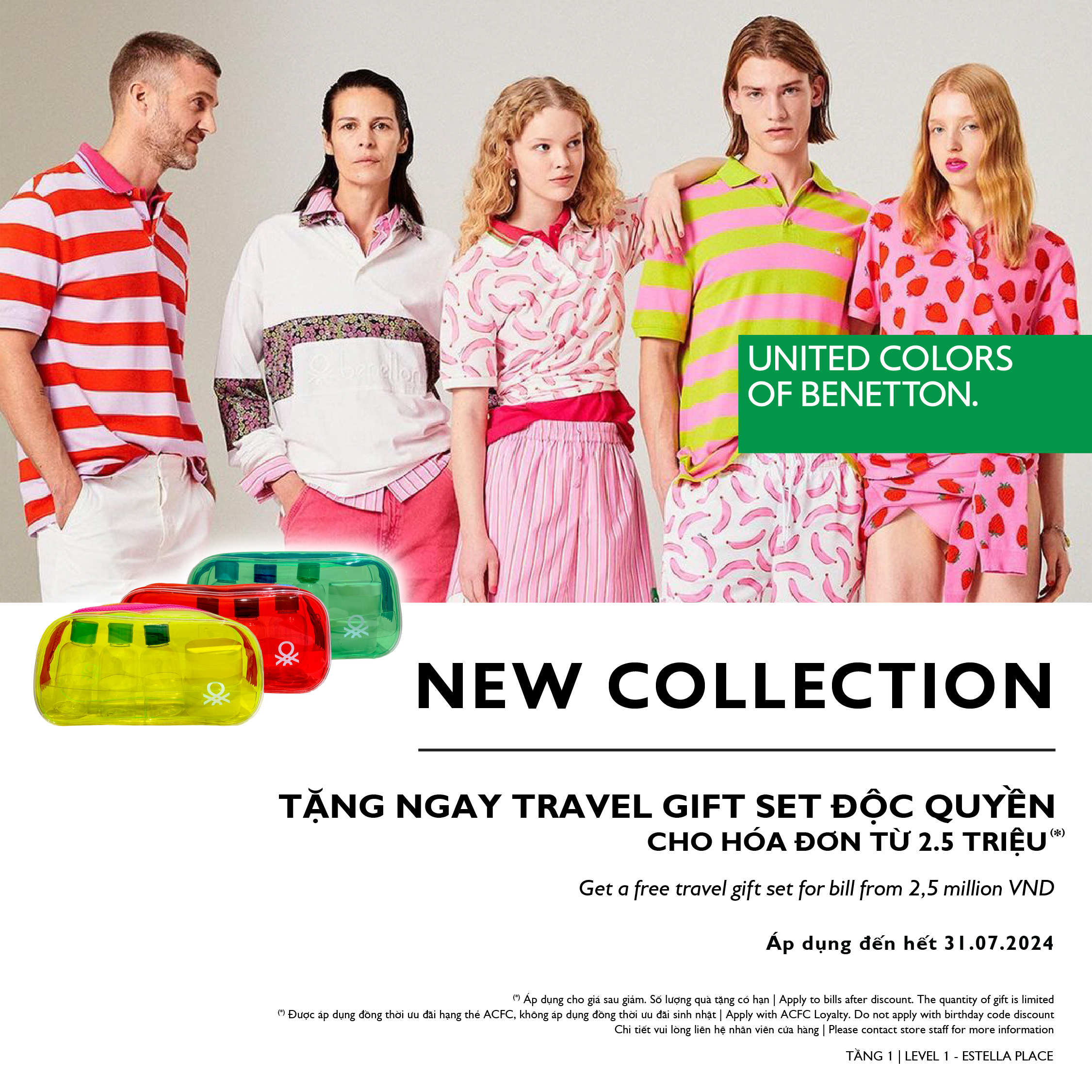 𝗨𝗡𝗜𝗧𝗘𝗗 𝗖𝗢𝗟𝗢𝗥𝗦 𝗢𝗙 𝗕𝗘𝗡𝗘𝗧𝗧𝗢𝗡 - GET A FREE EXCLUSIVE TRAVEL GIFT SET 350K FROM BENETTON