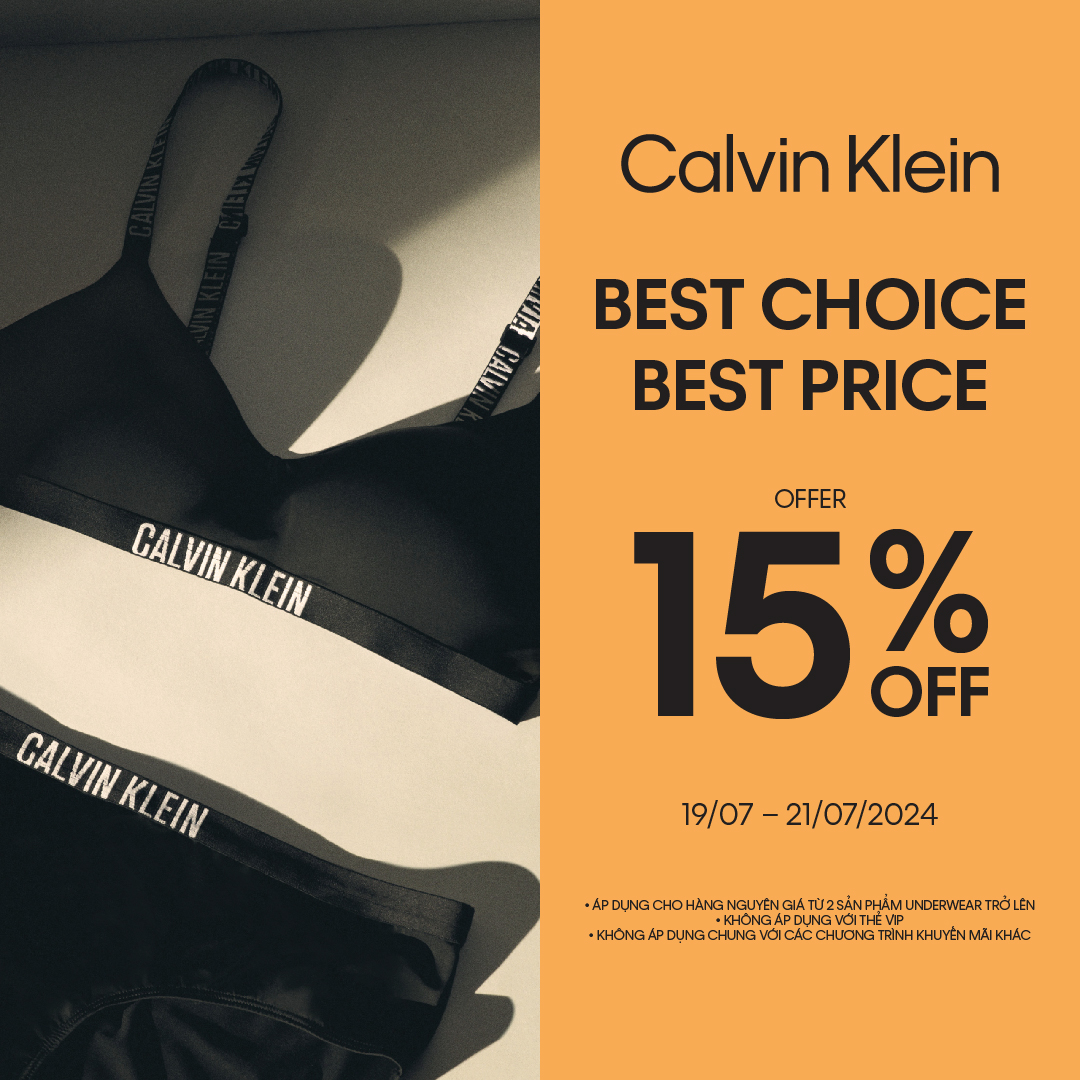 CALVIN KLEIN - BEST CHOICE, BEST PRICE - OFFER 15% OFF