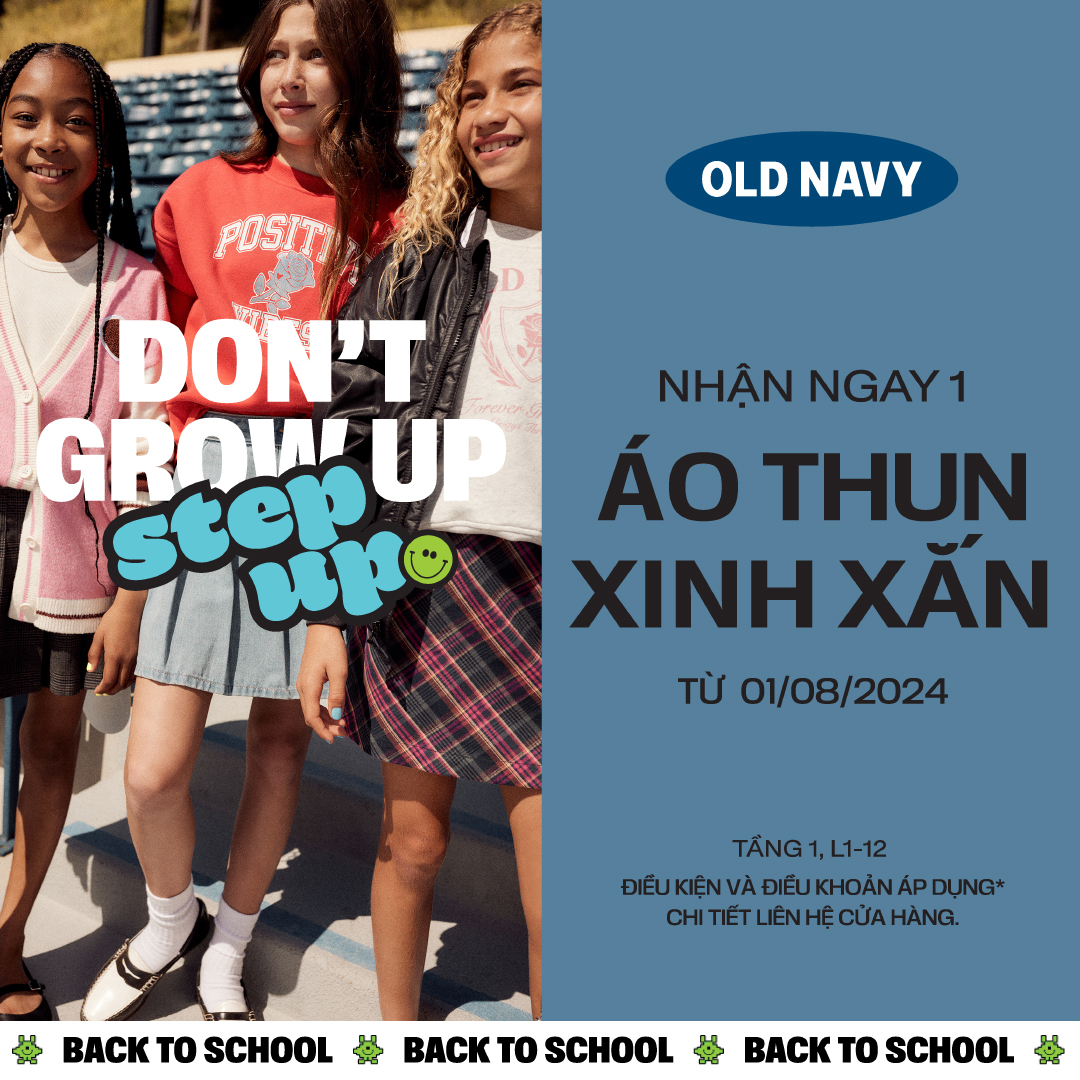 📣 𝗦𝗣𝗘𝗖𝗜𝗔𝗟 𝗢𝗙𝗙𝗘𝗥 - NHẬN NGAY ÁO THUN BẤT KÌ KHI MUA SẮM TẠI OLD NAVY