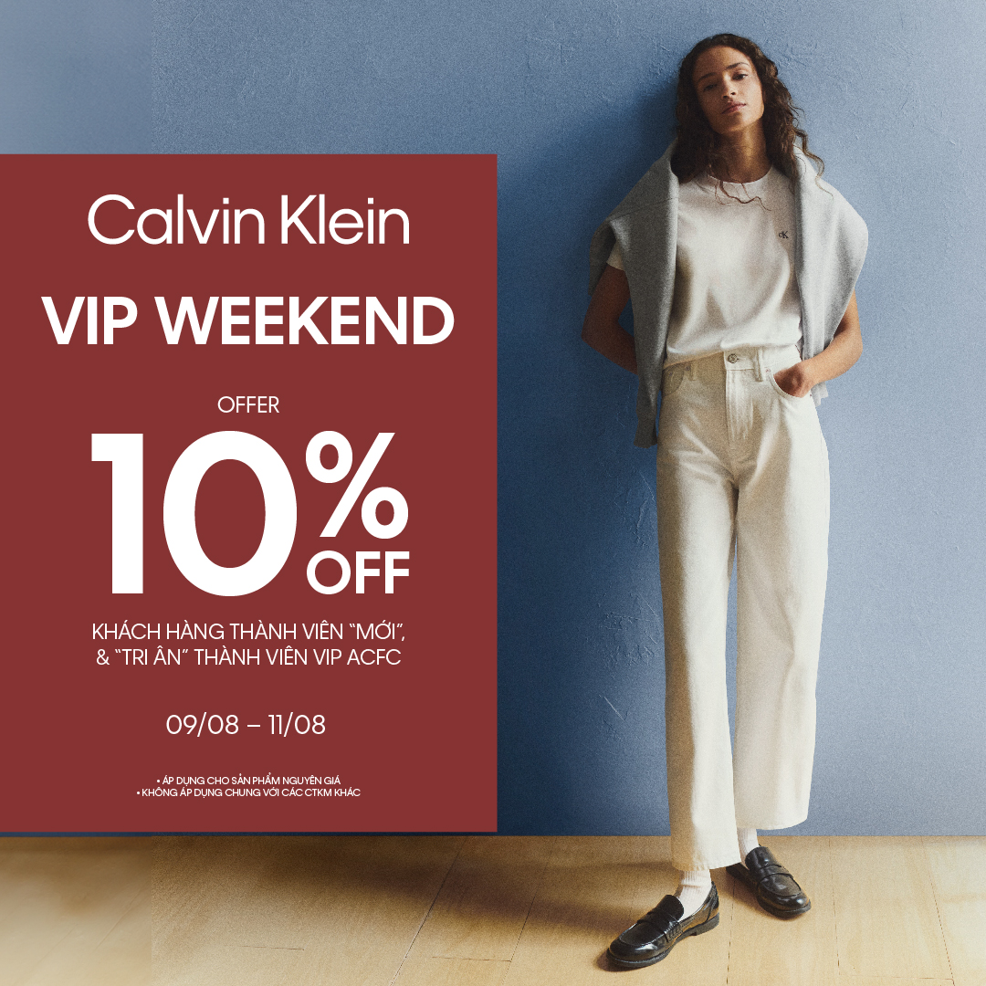 CALVIN KLEIN - ENJOY VIP WEEKEND - OFFER 10% OFF