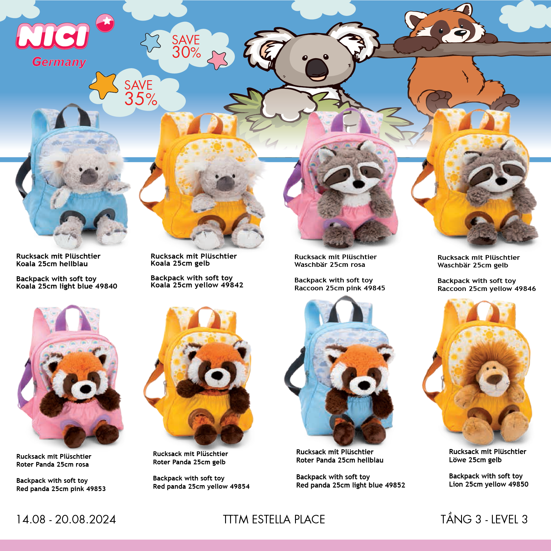 NICI GERMANY-BACK TO SCHOOL - NEW COLLECTION