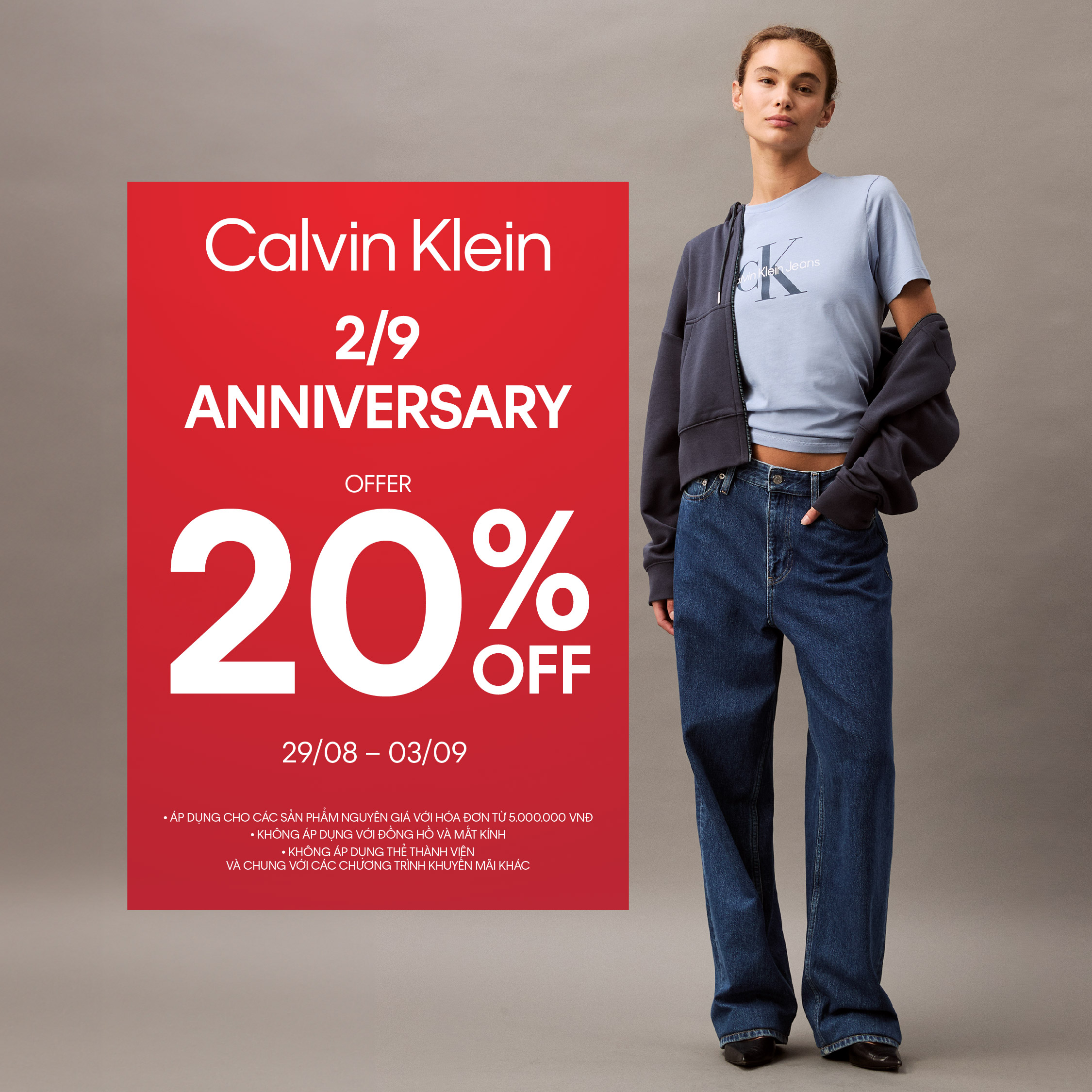 CALVIN KLEIN - 2/9 ANNIVERSARY - OFFER 20% OFF