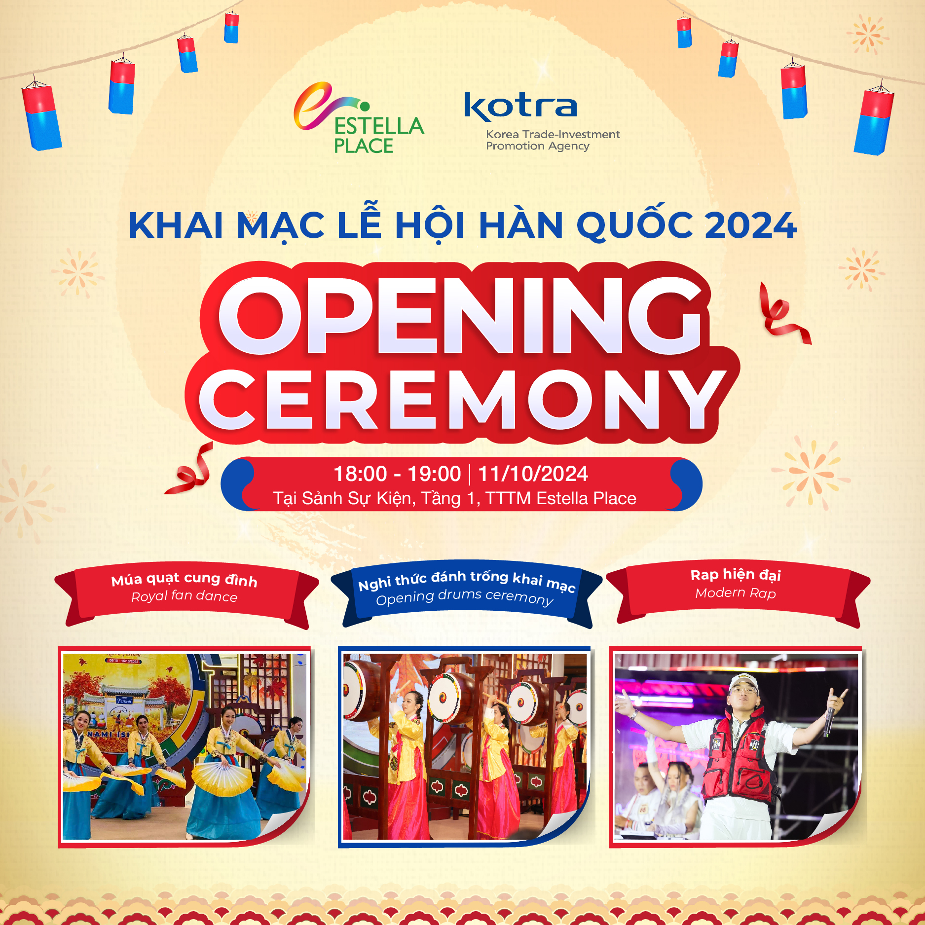 🎉KHAI MẠC LỄ HỘI HÀN QUỐC 2024🎉TTTM ESTELLA PLACE