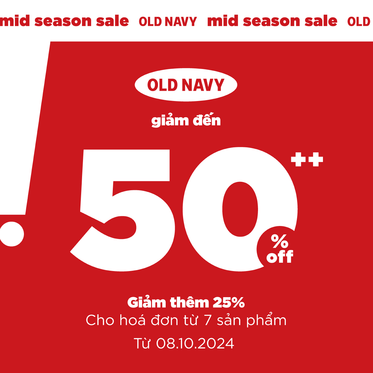 MID SEASON SALE - BUY MORE SAVE MORE!  ƯU ĐẶC BIỆT LÊN ĐẾN 50%++, CHỈ TỪ 99K.